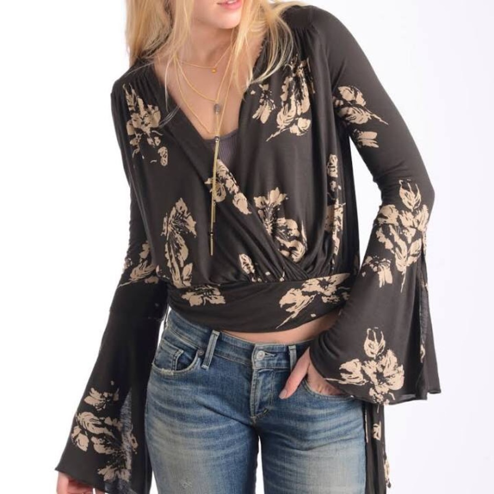 Free People Floral Top